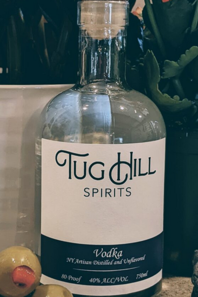 Vodka - Tug Hill Estates olives vodka liquor bottle